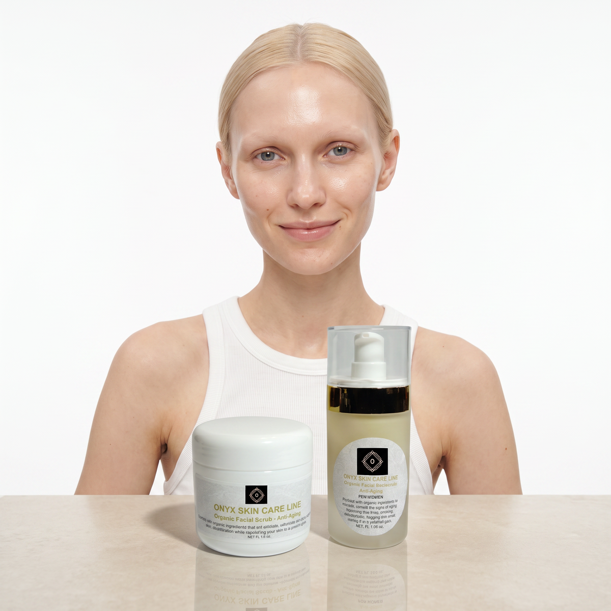 Organic Anti-Aging Facial Scrub and Moisturizer-1