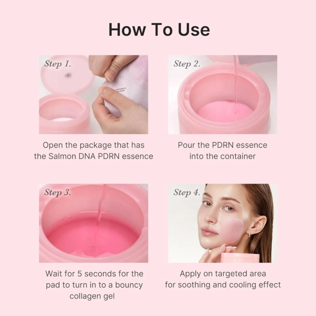 Medicube Salmon PDRN Purity Pink Collagen Toning Gel Toner Pad-2