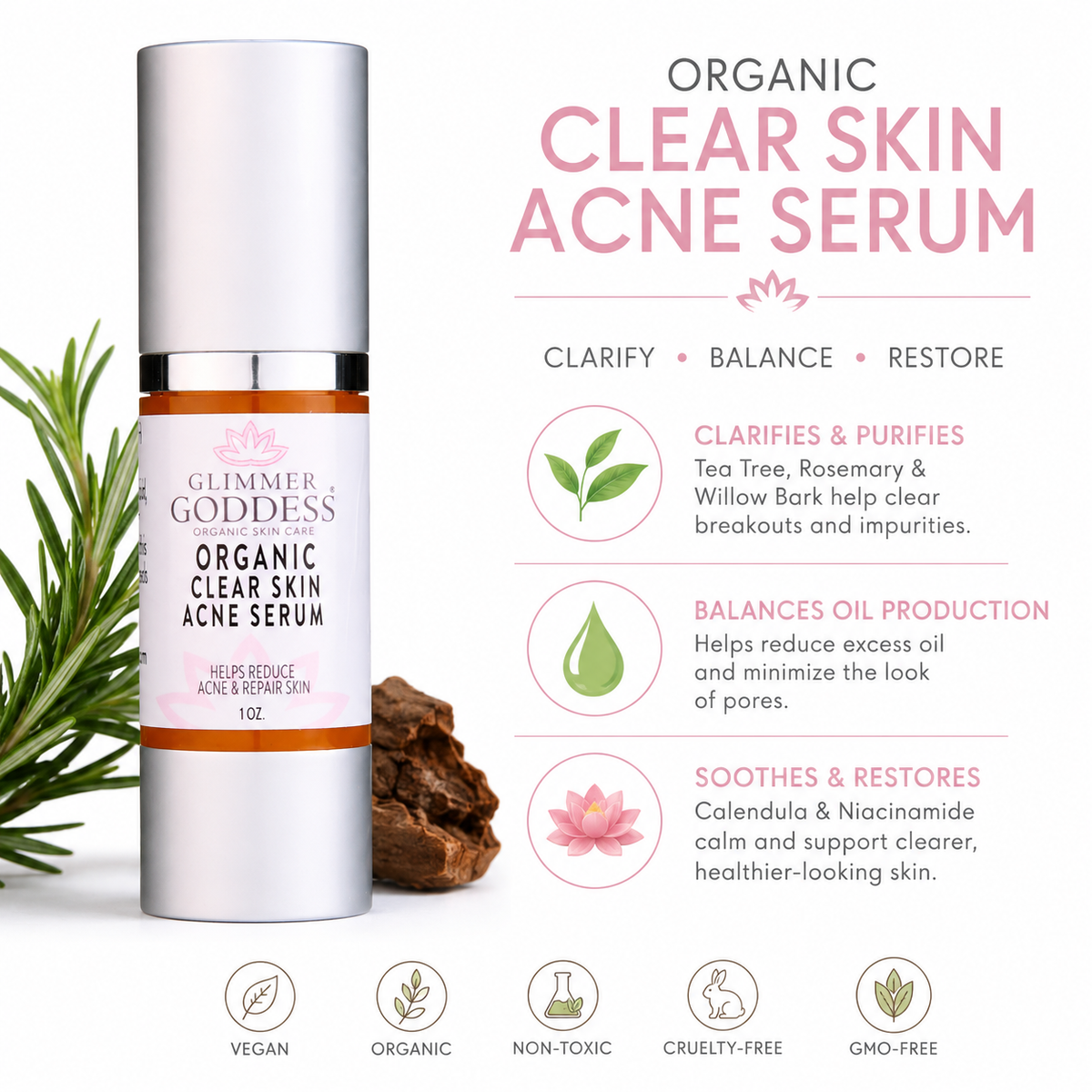 Organic Acne Serum – Oil Control & Pore Clearing Treatment-5